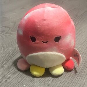 Squishmallows Red and Yellow Octopus Plush